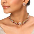 22k Gold Plated Sundari Meghna Necklace Set