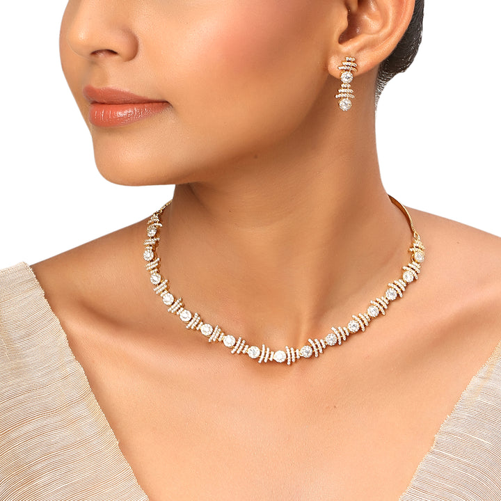 22k Gold Plated Sundari Mohana Necklace Set