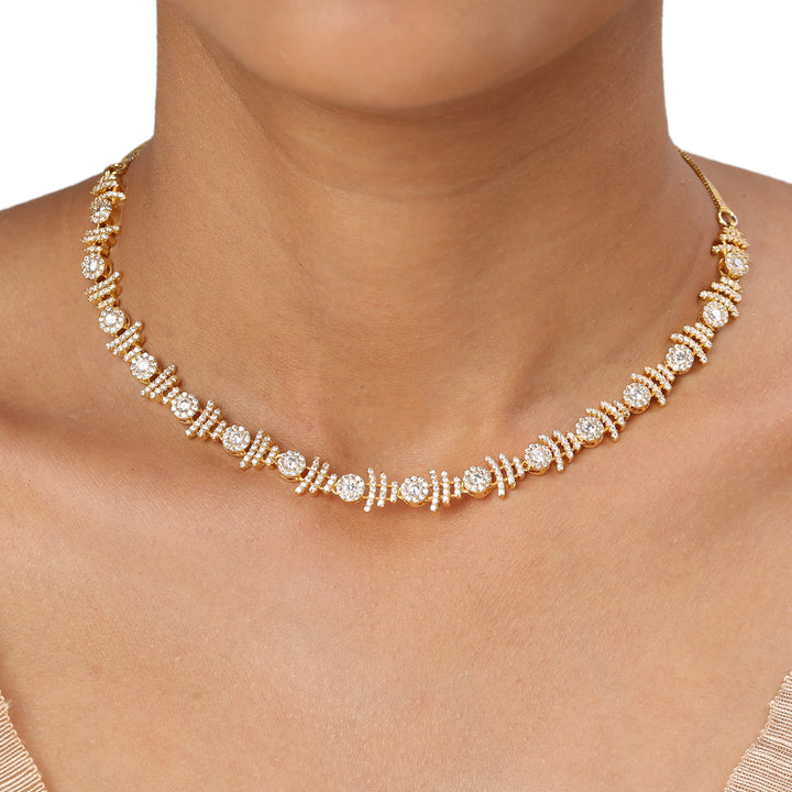 22k Gold Plated Sundari Mohana Necklace Set