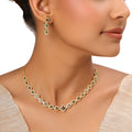 22k Gold Plated Sundari Padmika Necklace Set