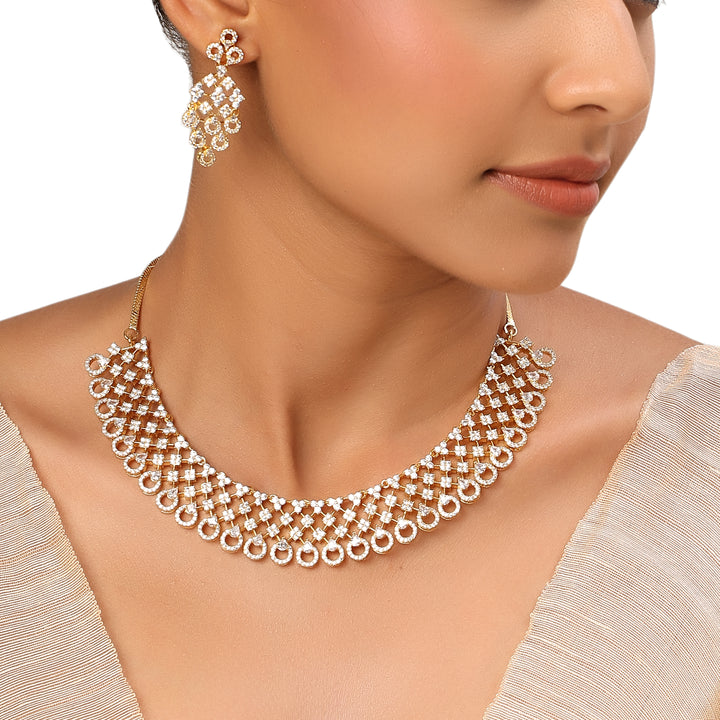 22k Gold Plated Sundari Rajnandini Necklace Set