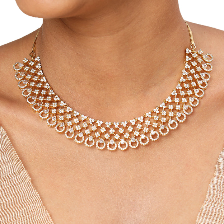 22k Gold Plated Sundari Rajnandini Necklace Set