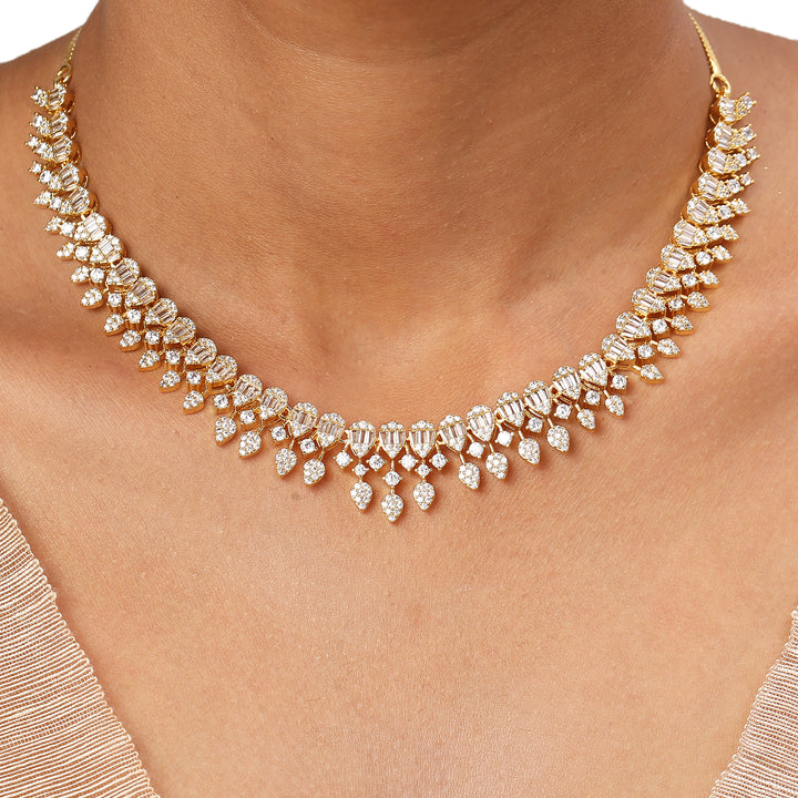22k Gold Plated Sundari Rukmini Necklace Set