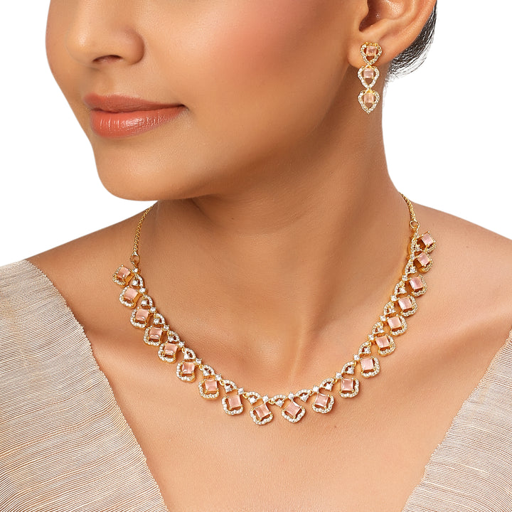 22k Gold Plated Sundari Saubhagya Necklace Set