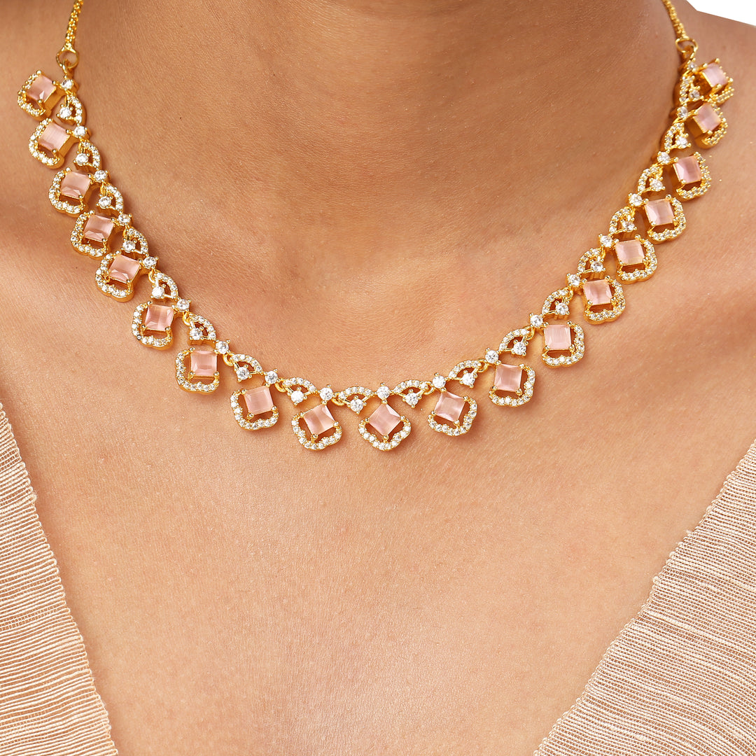 22k Gold Plated Sundari Saubhagya Necklace Set