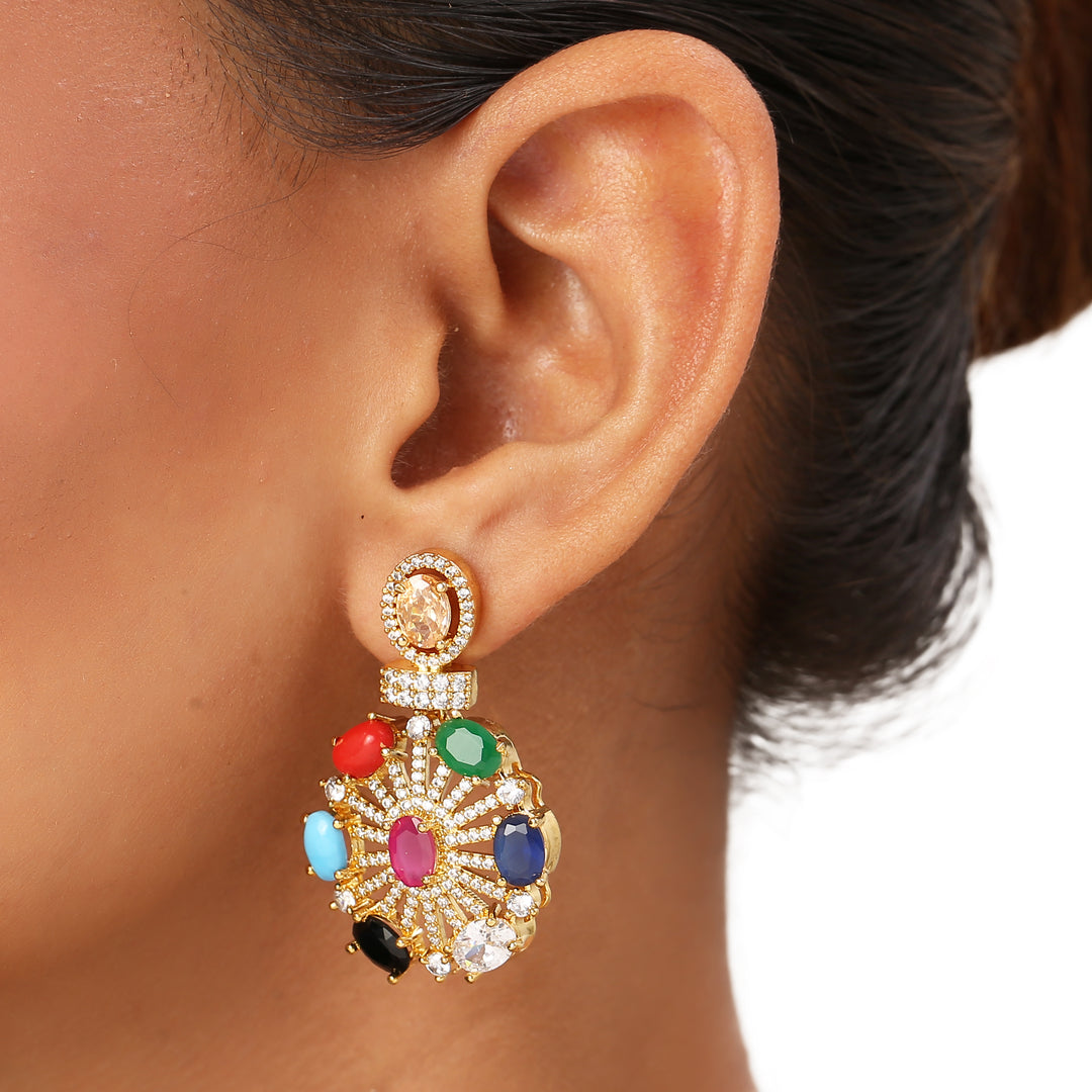 22k Gold Plated Sundari Shalini Necklace Set