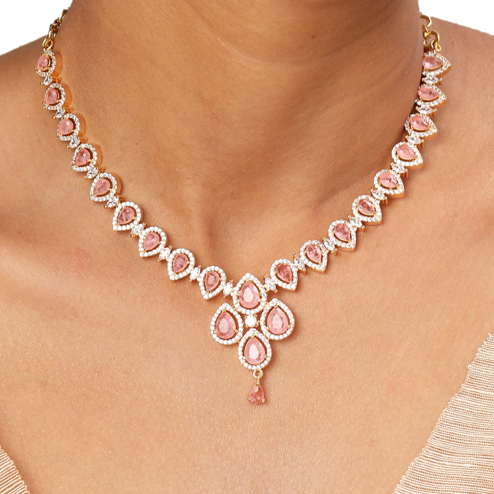 22k Gold Plated Sundari Sitara Necklace Set