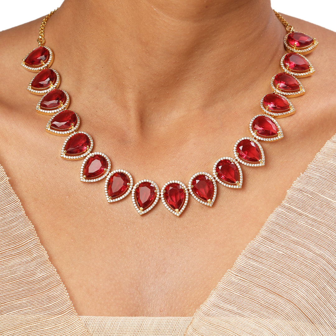 22k Gold Plated Sundari Sujata Necklace Set