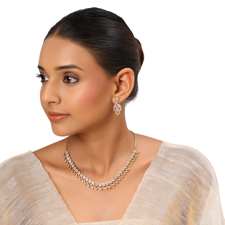 22k Gold Plated Sundari Vaijayanti Necklace Set