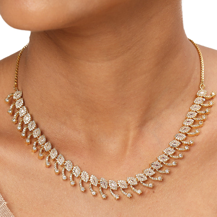 22k Gold Plated Sundari Vaijayanti Necklace Set