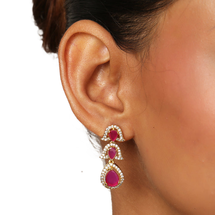 22k Gold Plated Sundari Yauvani Necklace Set