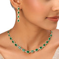 22k Gold Plated Sundari Zohra Necklace Set