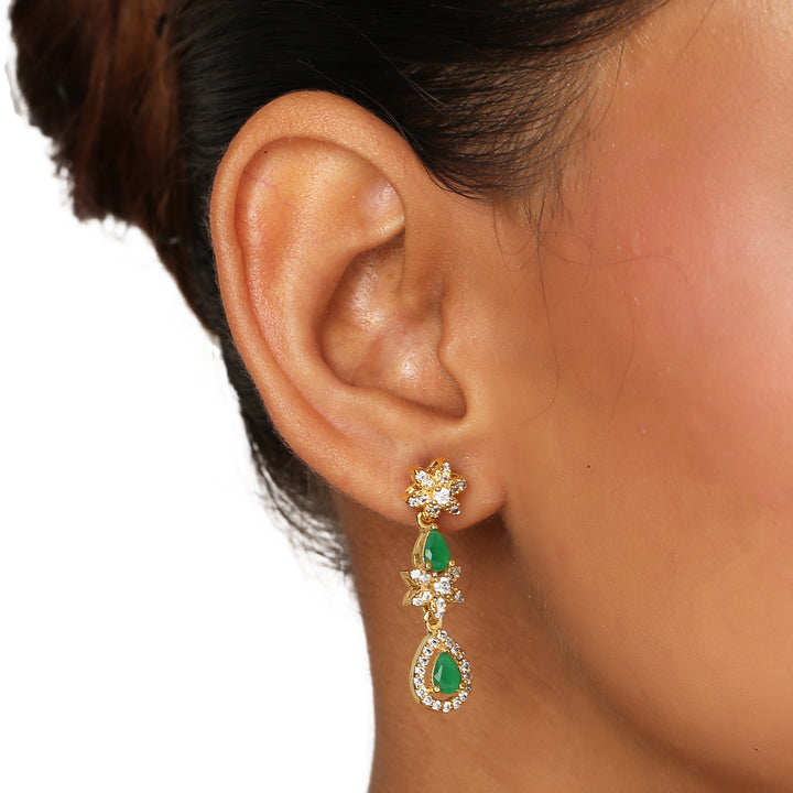 22k Gold Plated Sundari Mrinala Necklace Set