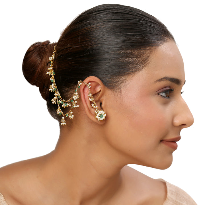 22k Gold Plated Gulabi Gajalika Earrings