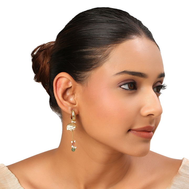 22k Gold Plated Gulabi Kaumudini Earrings
