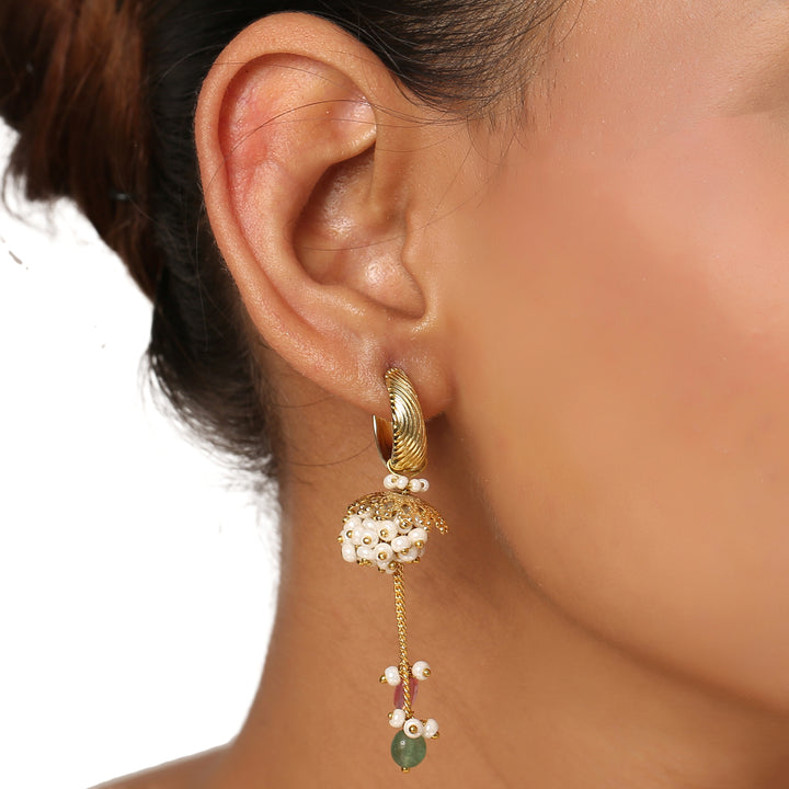 22k Gold Plated Gulabi Kaumudini Earrings