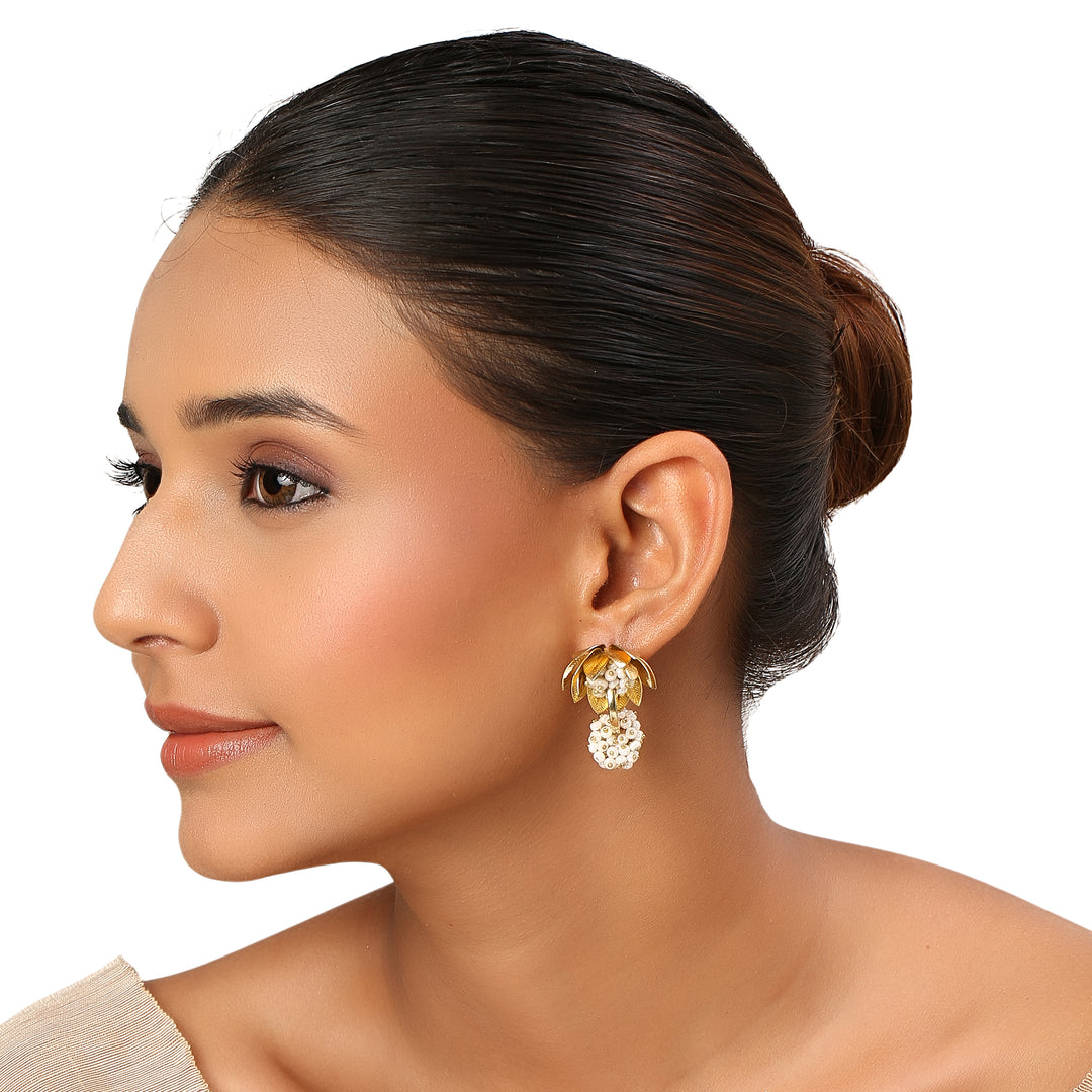 22k Gold Plated Gulabi Madhulata Earrings