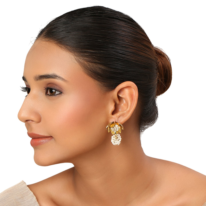 22k Gold Plated Gulabi Madhulata Earrings