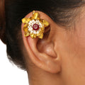 22k Gold Plated Gulabi Ratnavali Earcuff