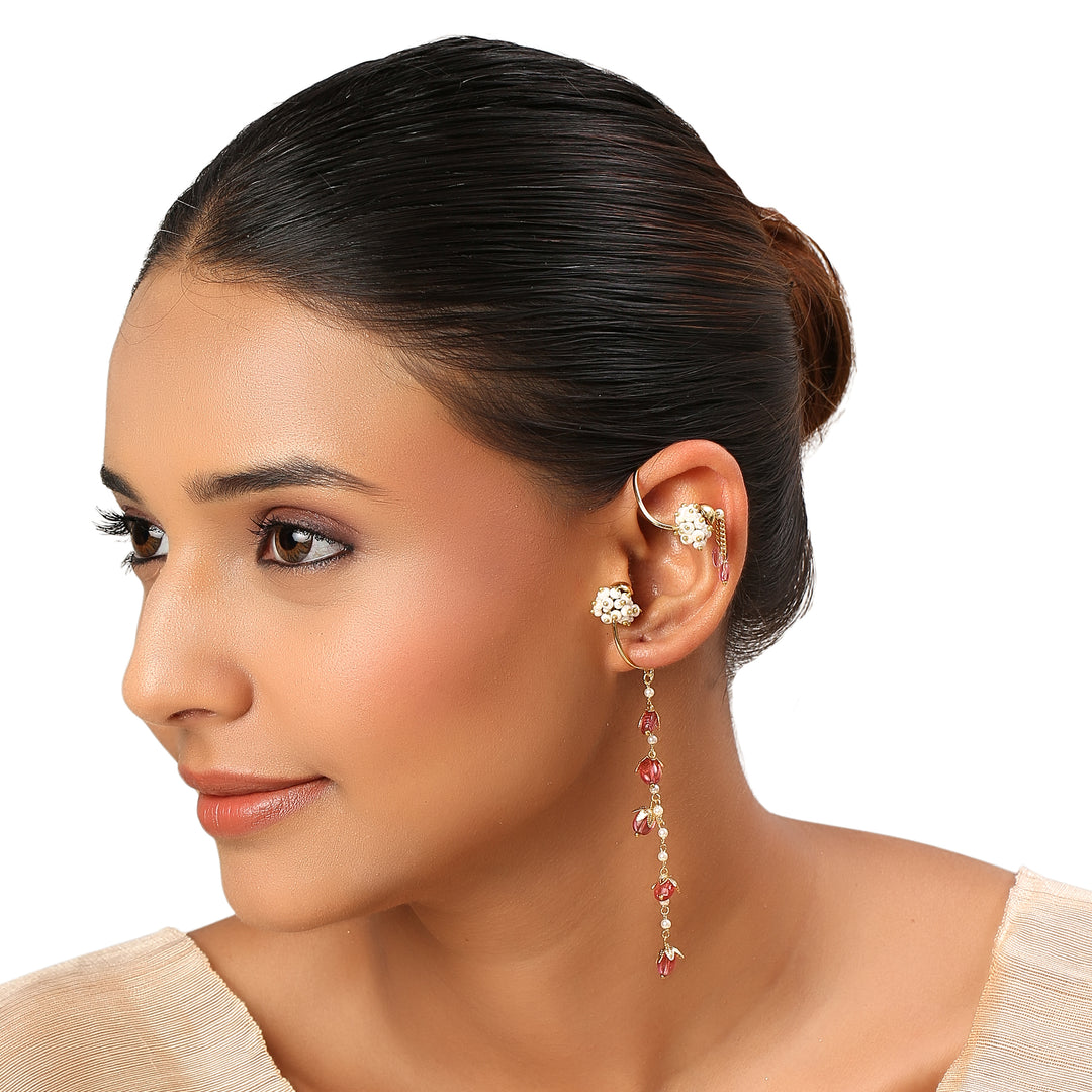 22k Gold Plated Gulabi Soubhagyavati Earrings