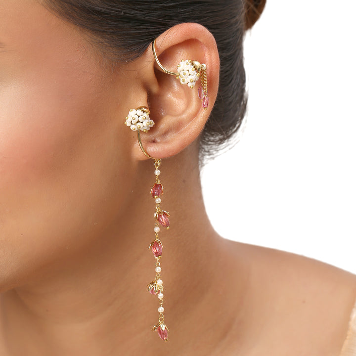 22k Gold Plated Gulabi Soubhagyavati Earrings