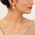 22k Gold Plated Gulnaar Pallav Necklace Set