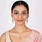 22k Gold Plated Nyra Yashita Pendant Set