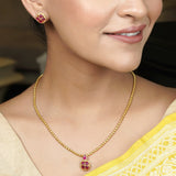22k Gold Plated Suvarna Mandala Pendant