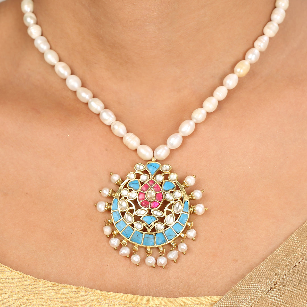 22k Gold Plated Sampada Divyangi Necklace set