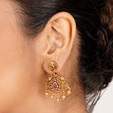 22k Gold Plated Kanaka Pravya Necklace Set