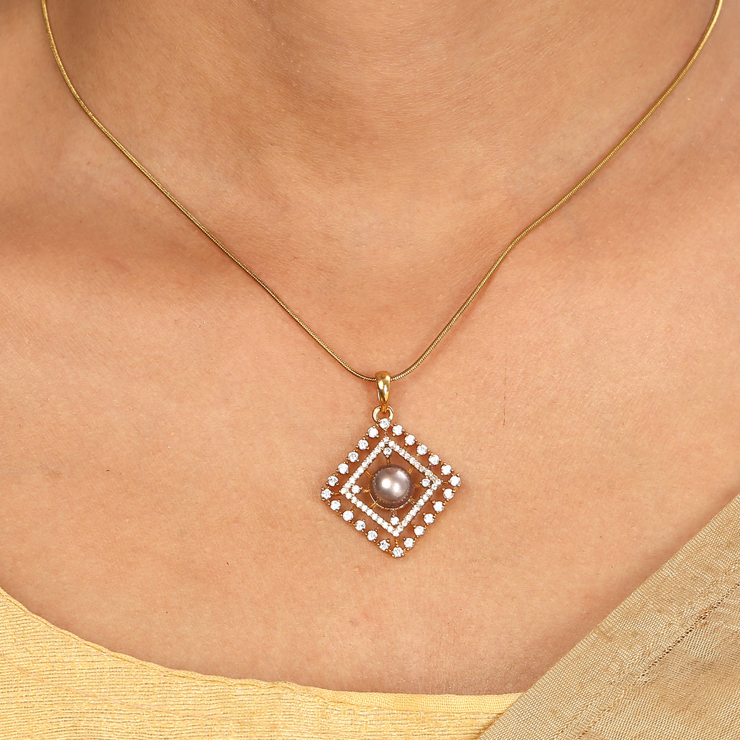 22k Gold Plated Sampada Girinanda Pendant set