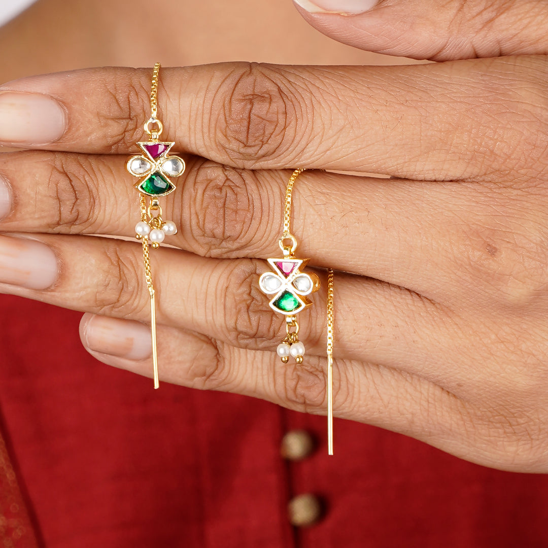 22k Gold Plated Sui Dhaga Viraasat Earring