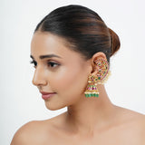22k Gold Plated Varsha Aparajita Earrings