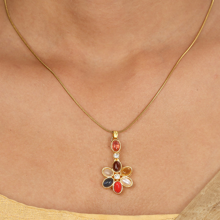 22k Gold Plated Sampada Hiranyaa Pendant set