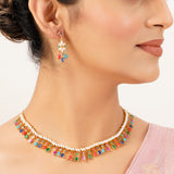 22k Gold Plated Gulnaar Vastra Necklace Set