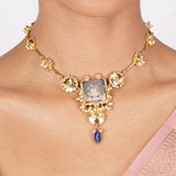 22k Gold Plated Nyra Ekisha Necklace Set