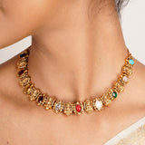 22k Gold Plated Kanaka Prisha Necklace Set