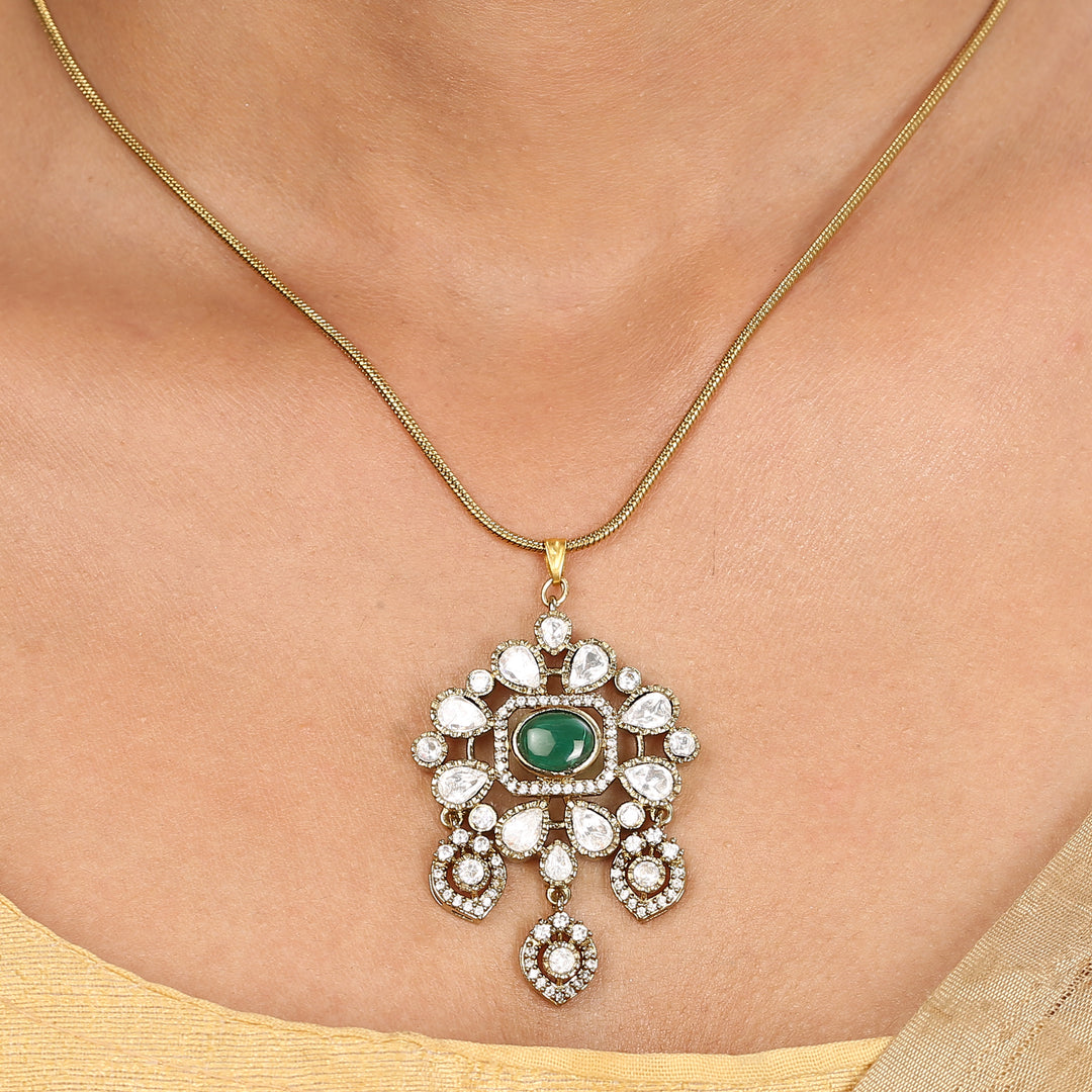 22k Gold Plated Sampada Krishnangi Pendant set