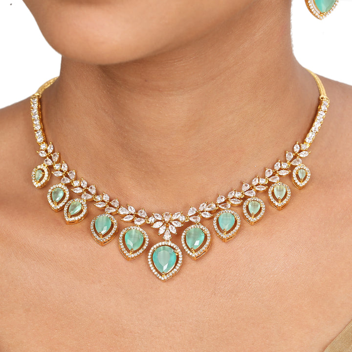 22k Gold Plated Sampada Lakshmipriya Necklace set