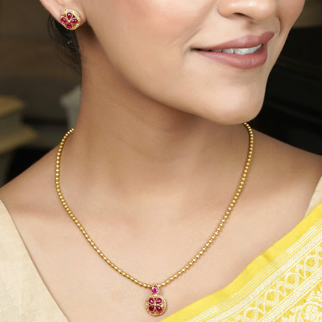 22k Gold Plated Suvarna Mandala Pendant