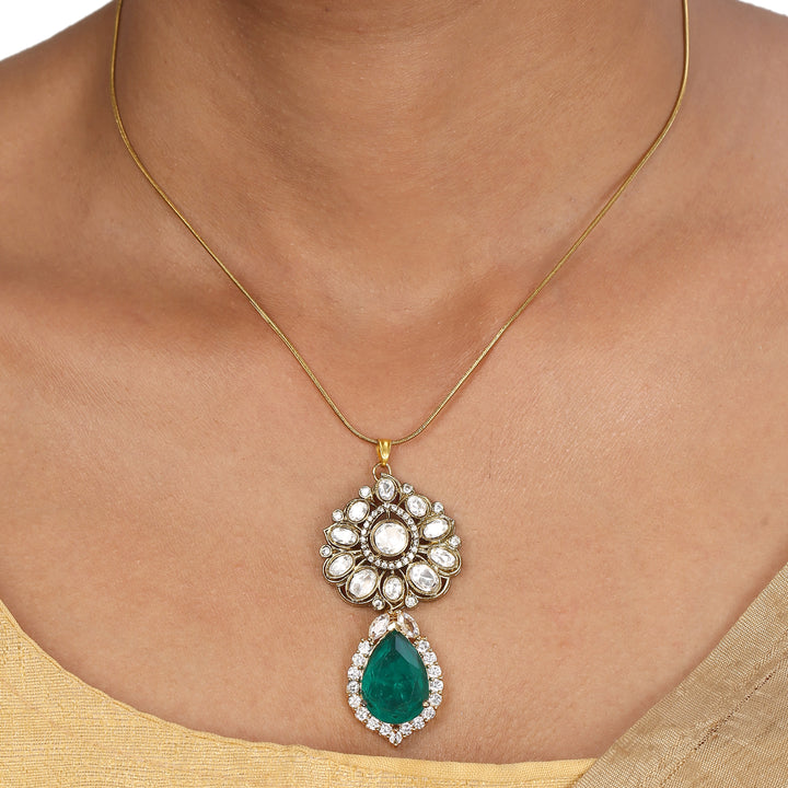 22k Gold Plated Sampada Manikarnika Pendant set