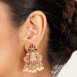 22k Gold Plated Kanaka Falak Necklace Set