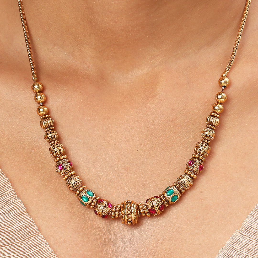 22k Gold Plated Kanchan Suvarnarekha Necklace