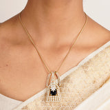 22k Gold Plated Ridhi Arka Pendant Set