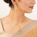 22k Gold Plated Gulnaar Kalika Necklace Set