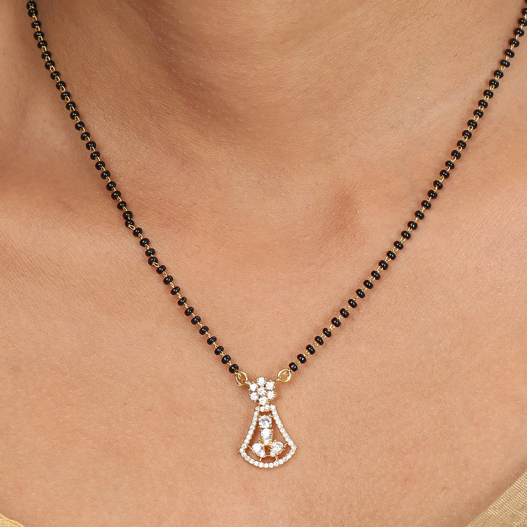 22k Gold Plated Sampada Shrinika Mangalsutra Set