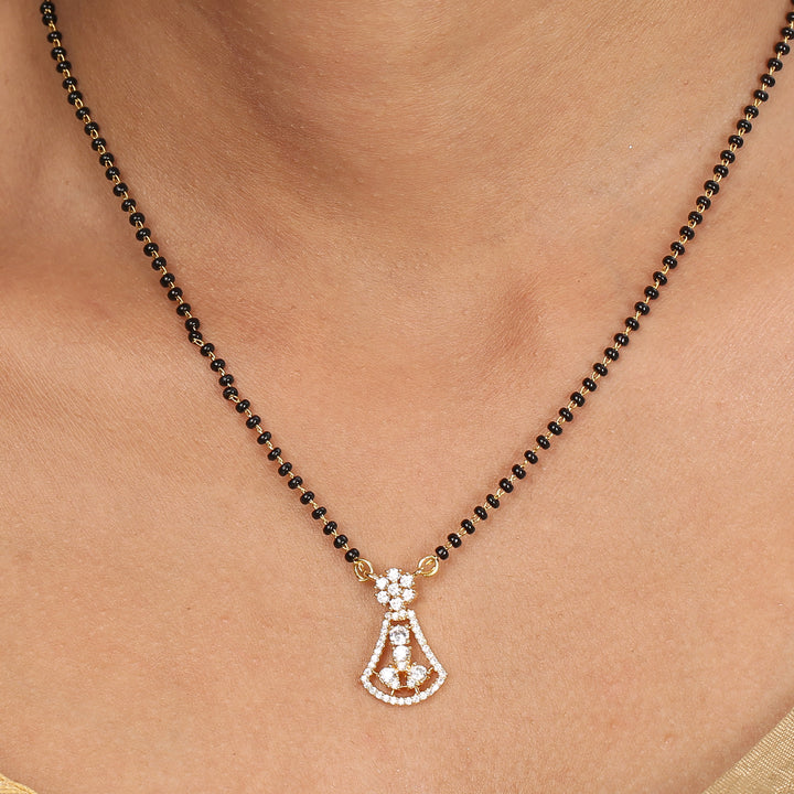 22k Gold Plated Sampada Shrinika Mangalsutra Set