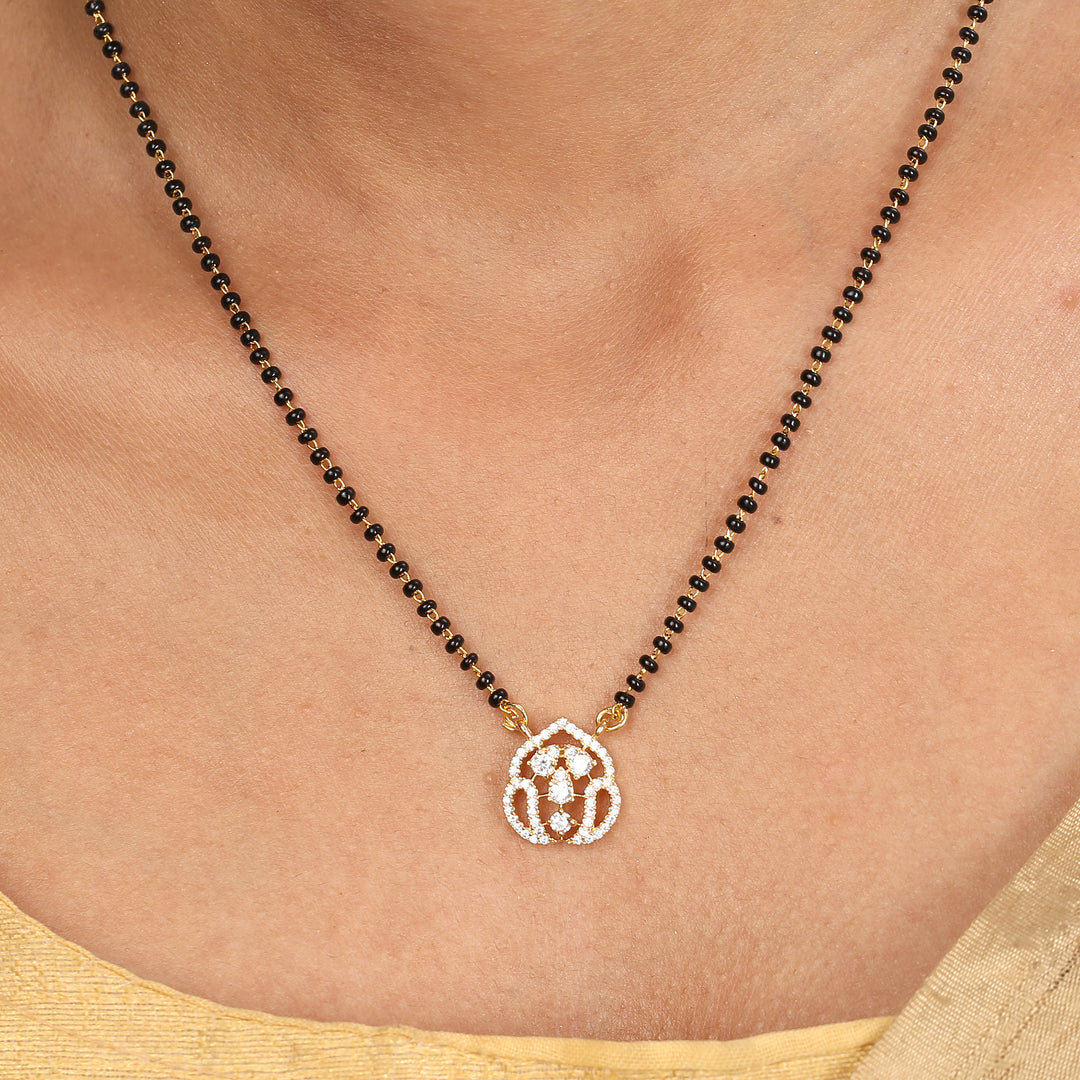 22k Gold Plated Sampada Somaprabha Mangalsutra Set