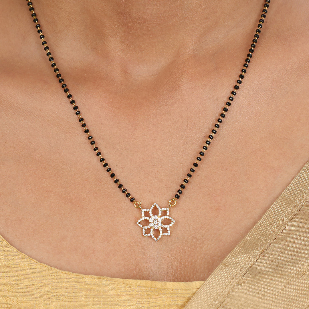 22k Gold Plated Sampada Trilokini Mangalsutra Set
