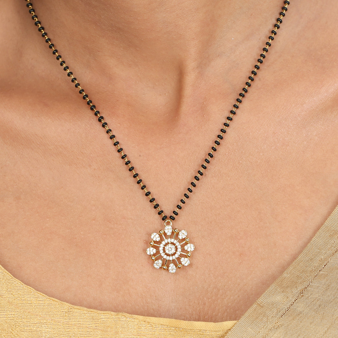 22k Gold Plated Sampada Udayashree Mangalsutra Set